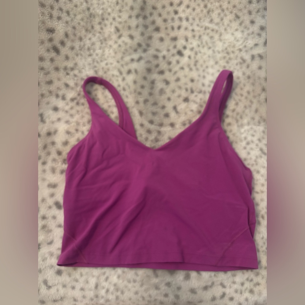 Purple align tank top